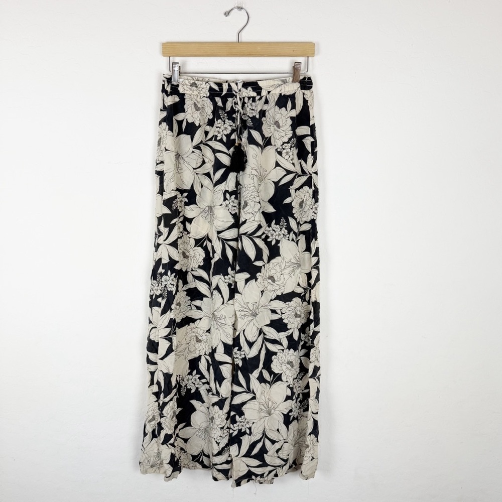 JOHNNY WAS JADE Clemence Easy Pants Silk Floral Wide Leg Lightweight - Picture 4 of 14